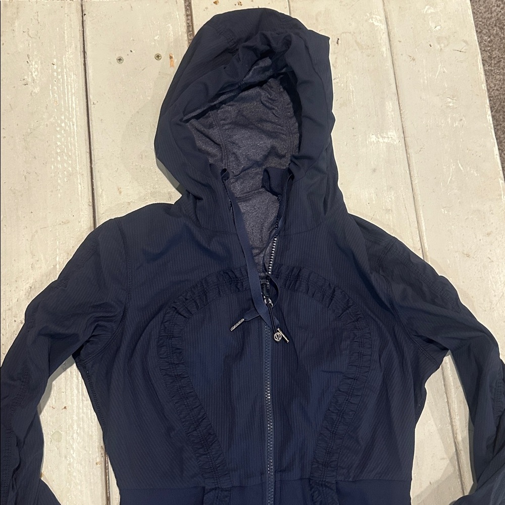 Lululemon Dance Studio Jacket III Inkwell Navy Reversible sz 6 - Picture 2 of 8